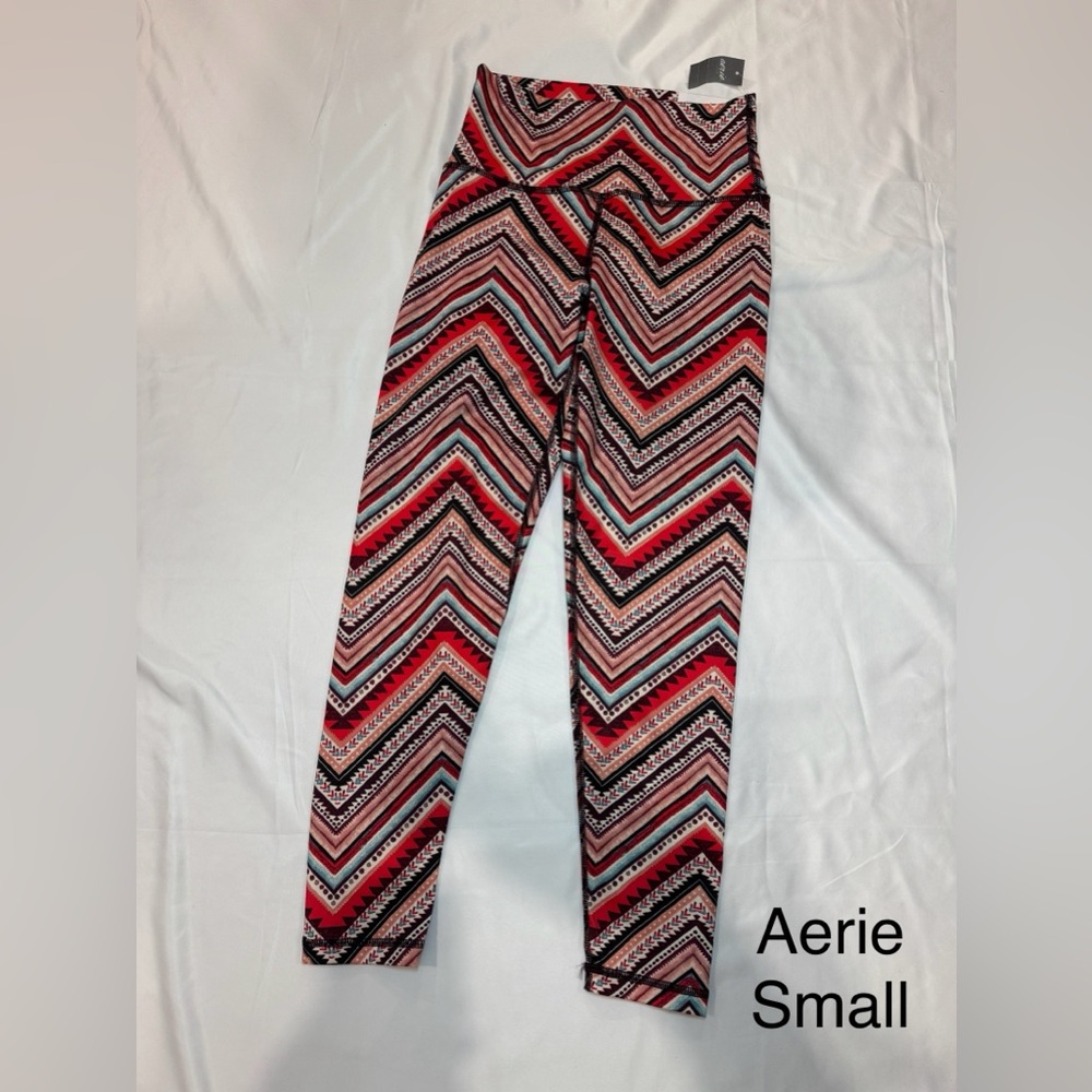 Aerie Multicolor Chevron Leggings